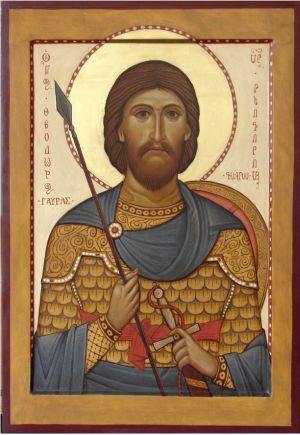 Святой Феодор Гаврас. Греческая икона