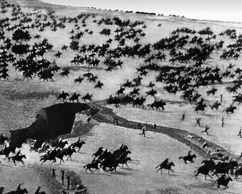 кавалерийская атака во время Гражданской войны