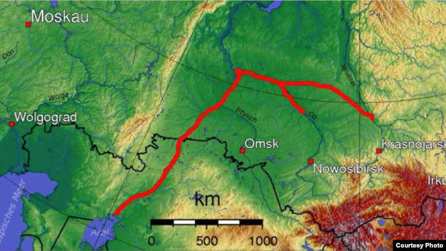 Схема поворота сибирских рек
