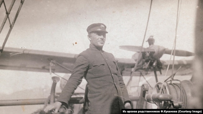 Куканов на борту ледореза Литке, 1934 год